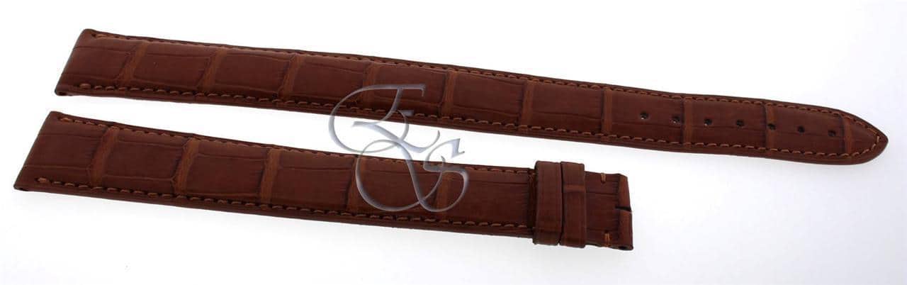 Cartier Alligator Leather Brown/Gold 20mm EXTRA LONG Watch Strap Band KD98ZK12 - Image 4