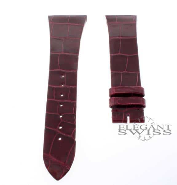 Cartier Alligator Leather Matt Red 16mm Watch Strap Ref. KD2BA111 - Image 2