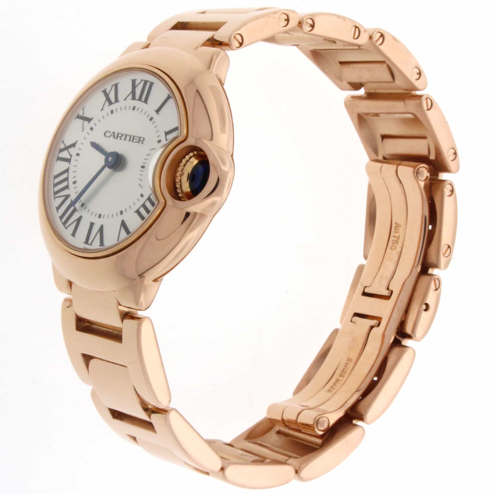 Cartier Ballon Bleu 18K Pink Gold 28MM Ladies Watch W69002Z2 - Image 5