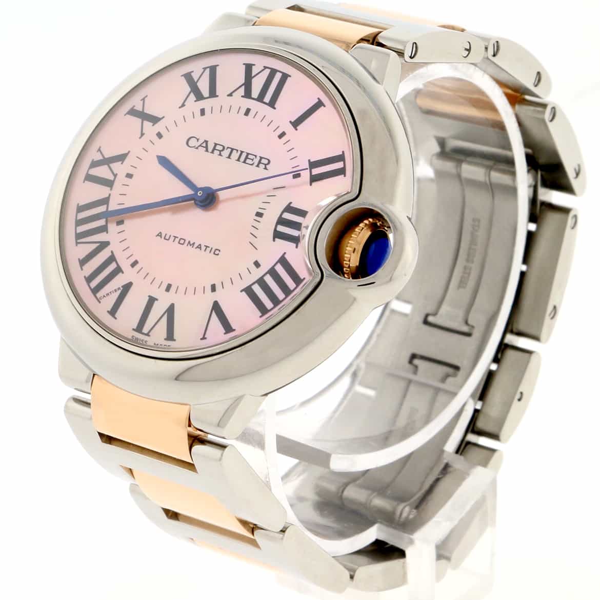 Cartier Ballon Bleu 18K Rose Gold/Steel 36mm Watch W6920033 - Image 4