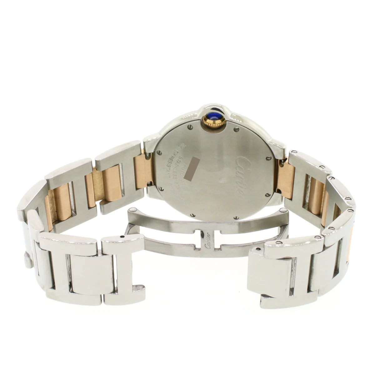 Cartier Ballon Bleu 2-Tone 18K Rose Gold & Steel Factory Diamond Dial 36mm Watch W3BB0018 Box & Papers - Image 3