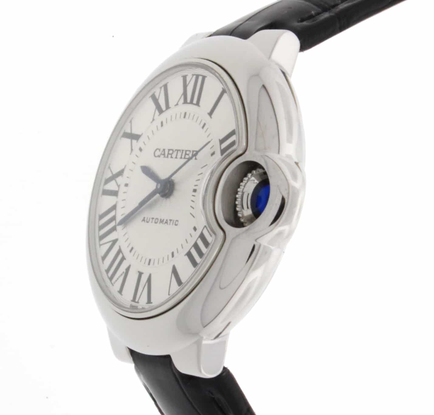 Cartier Ballon Bleu 33MM White Dial Automatic Steel Watch W6920085 Unworn - Image 4