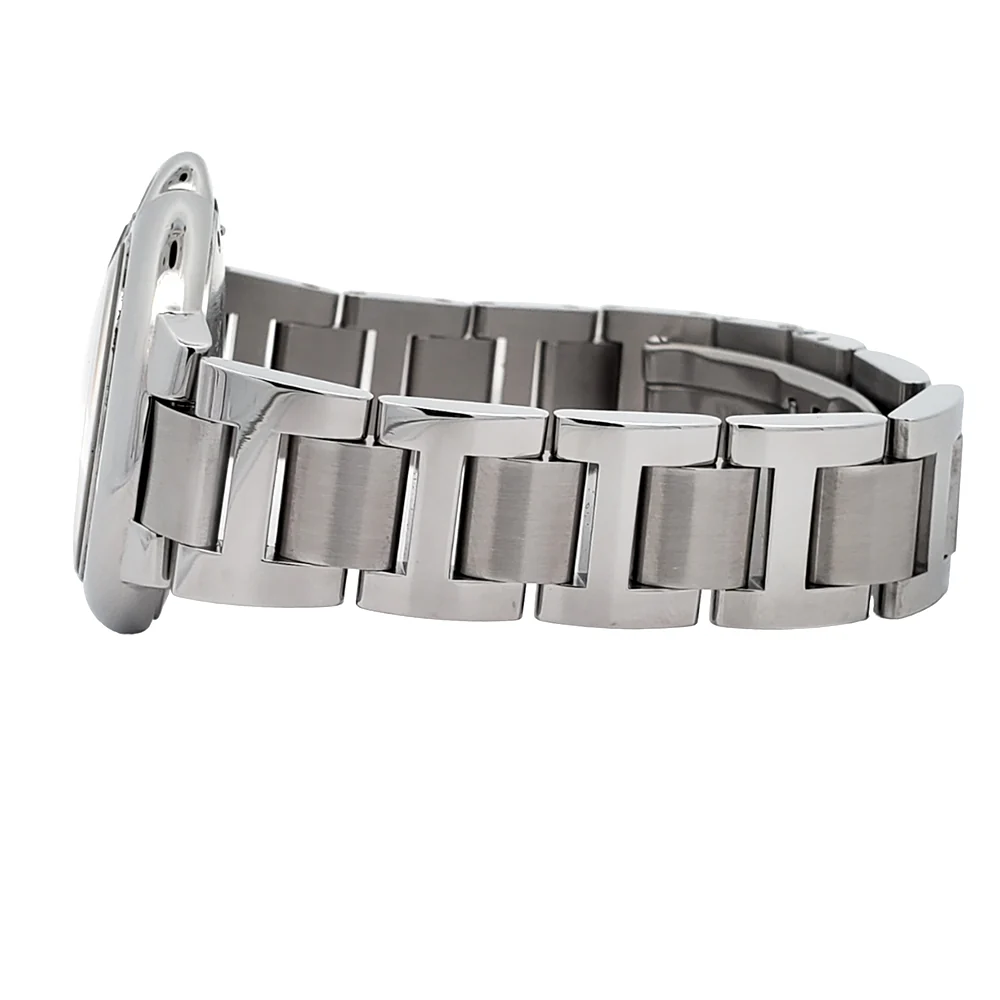Cartier Ballon Bleu 33mm Factory Silver Diamond Dial Stainless Steel 3489 Watch - Image 4
