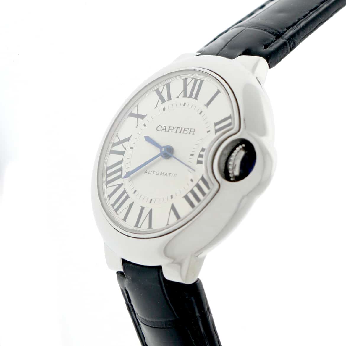 Cartier Ballon Bleu 33MM Original Silver Roman Dial Automatic Stainless Steel Watch W6920085 - Image 3