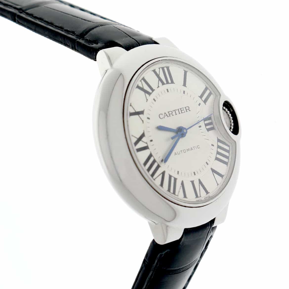 Cartier Ballon Bleu 33MM Original Silver Roman Dial Automatic Stainless Steel Watch W6920085 - Image 4