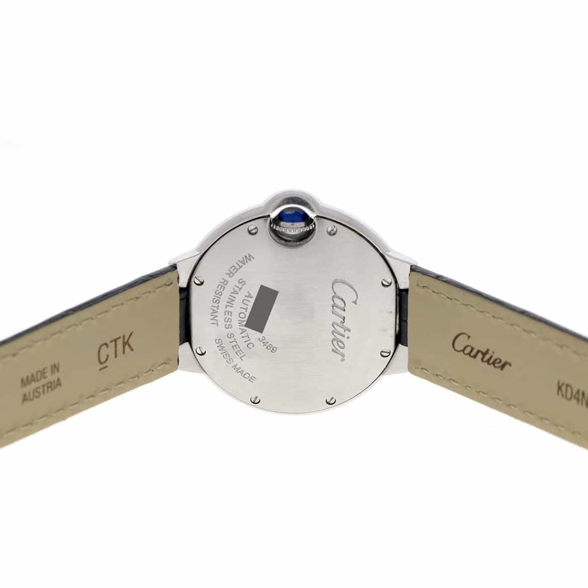 Cartier Ballon Bleu 33MM Original Silver Roman Dial Automatic Stainless Steel Watch W6920085 - Image 7