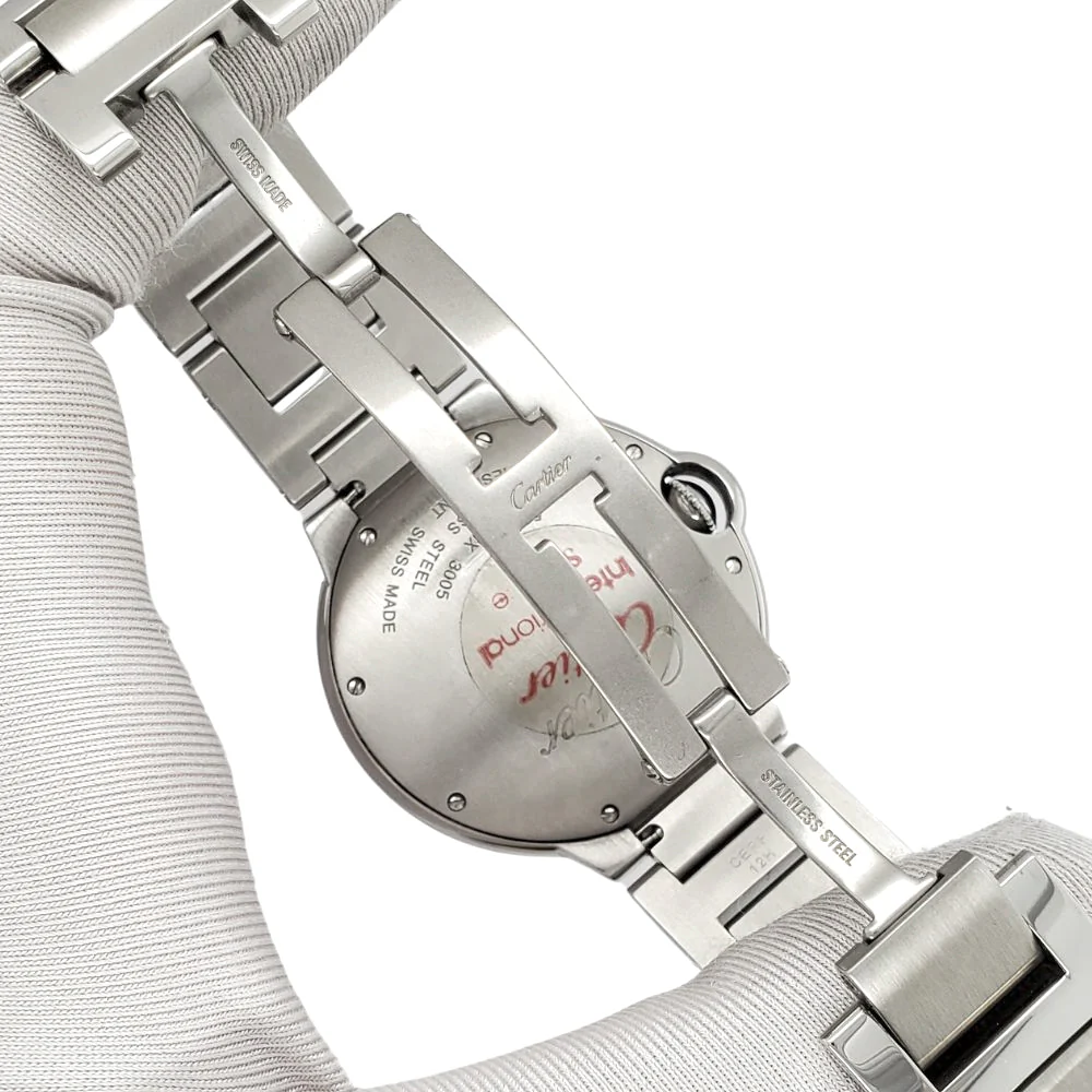 Cartier Ballon Bleu 36mm Silver Dial Quartz Steel Watch W69011Z4 3005 Box Papers - Image 5