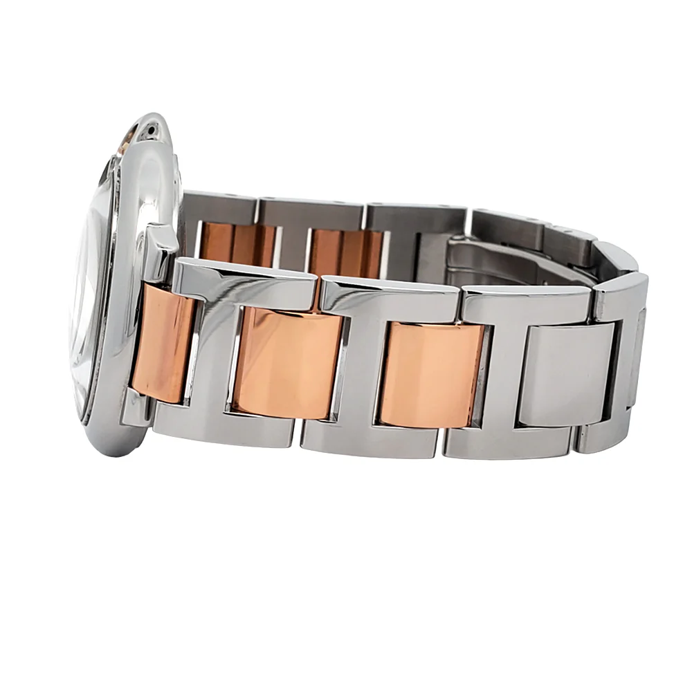 Cartier Ballon Bleu 36mm Silver Diamond Dial Rose Gold/Steel Watch W3BB0018 3284 - Image 4