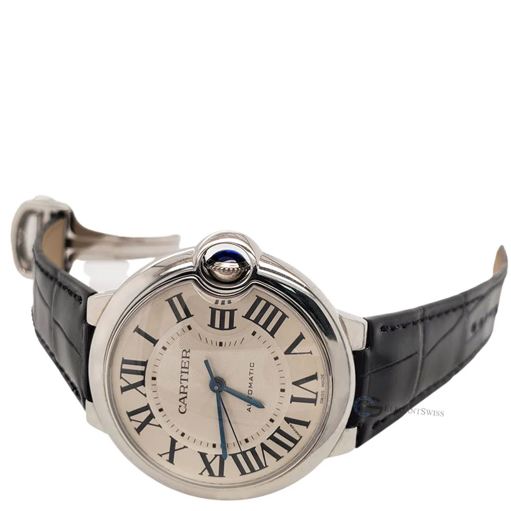 Cartier Ballon Bleu 36mm Silver Roman Dial Watch W6920046 3284 - Image 3