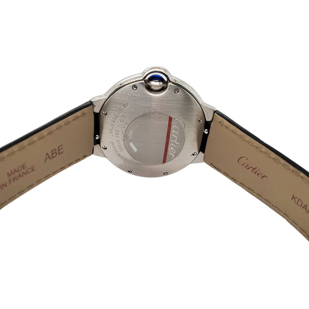 Cartier Ballon Bleu 36mm Silver Roman Dial Watch W6920046 3284 - Image 4