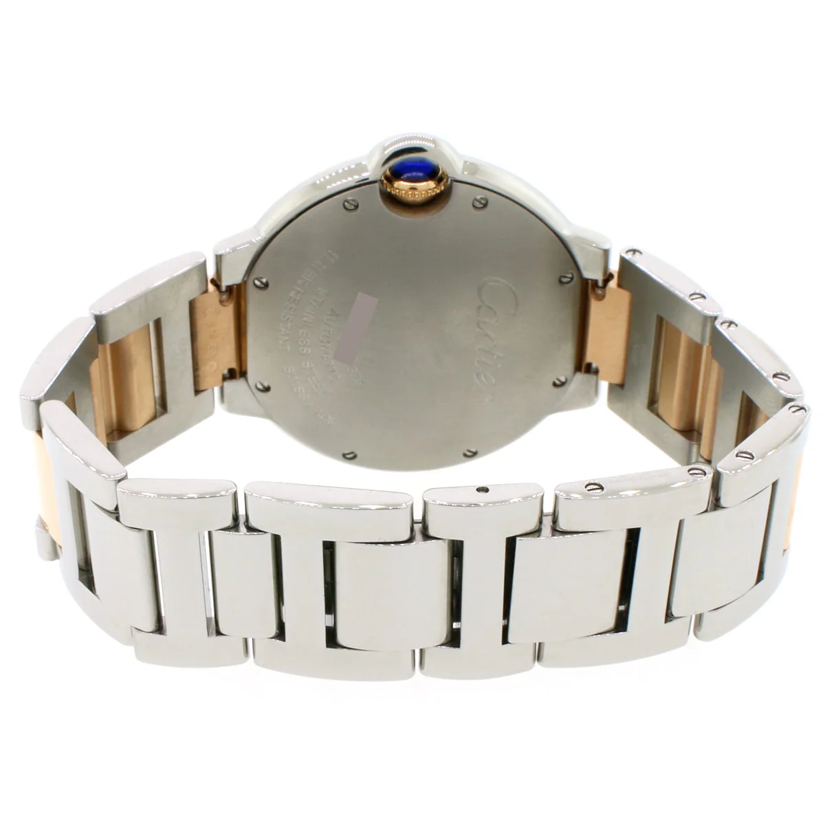 Cartier Ballon Bleu 36mm Steel and Pink Gold Factory Diamond Dial Automatic Watch W3BB0018 w/Box&Papers - Image 6