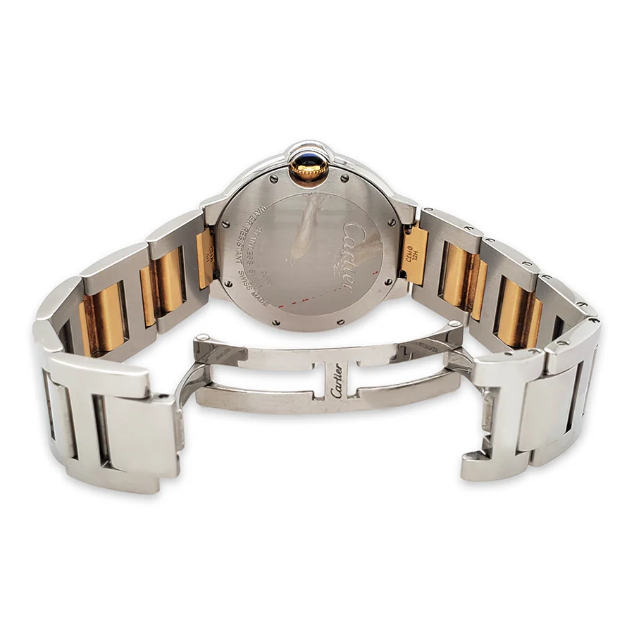 Cartier Ballon Bleu 36MM Yellow Gold Stainless Steel Watch W69008Z3 - Image 5
