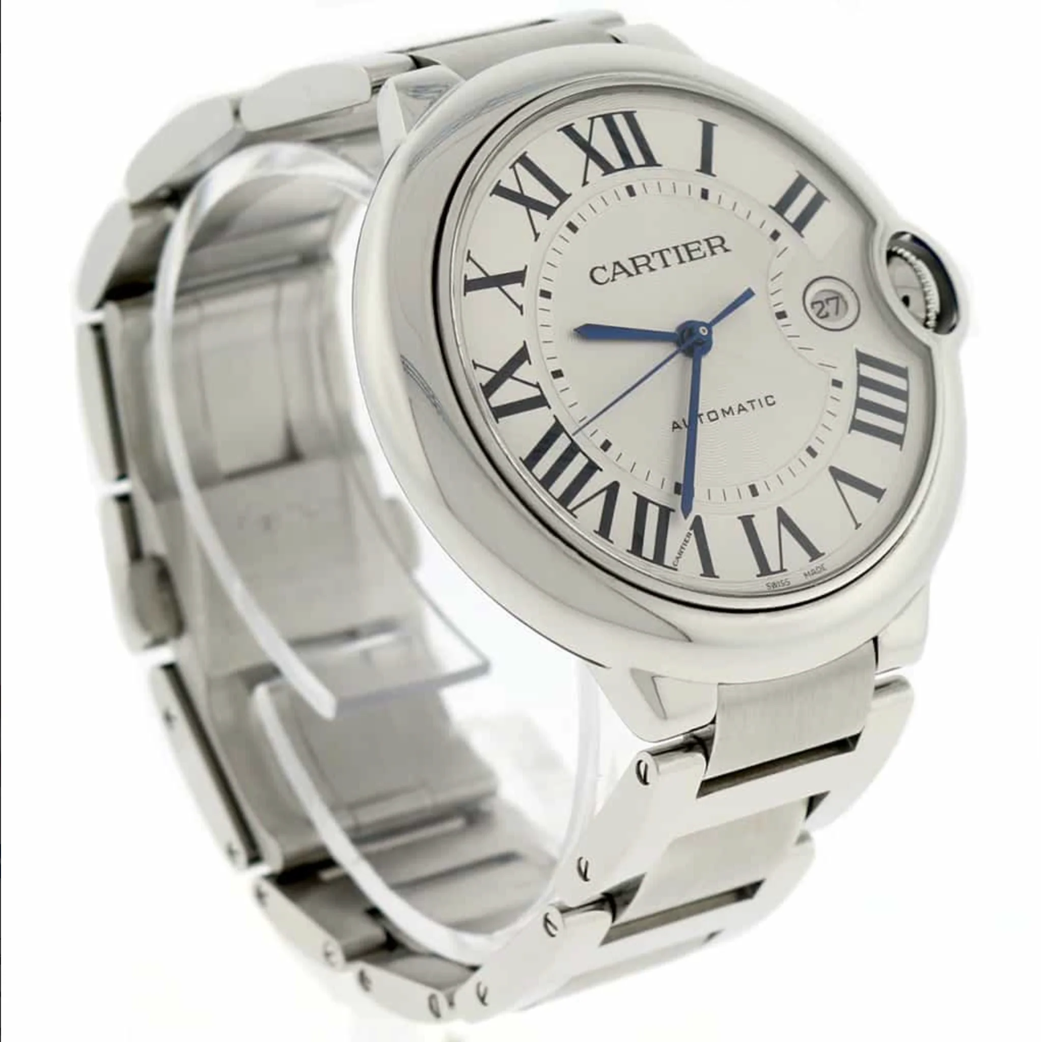 Cartier Ballon Bleu 42mm Silver Dial Steel Watch W69012Z4 3001 - Image 3