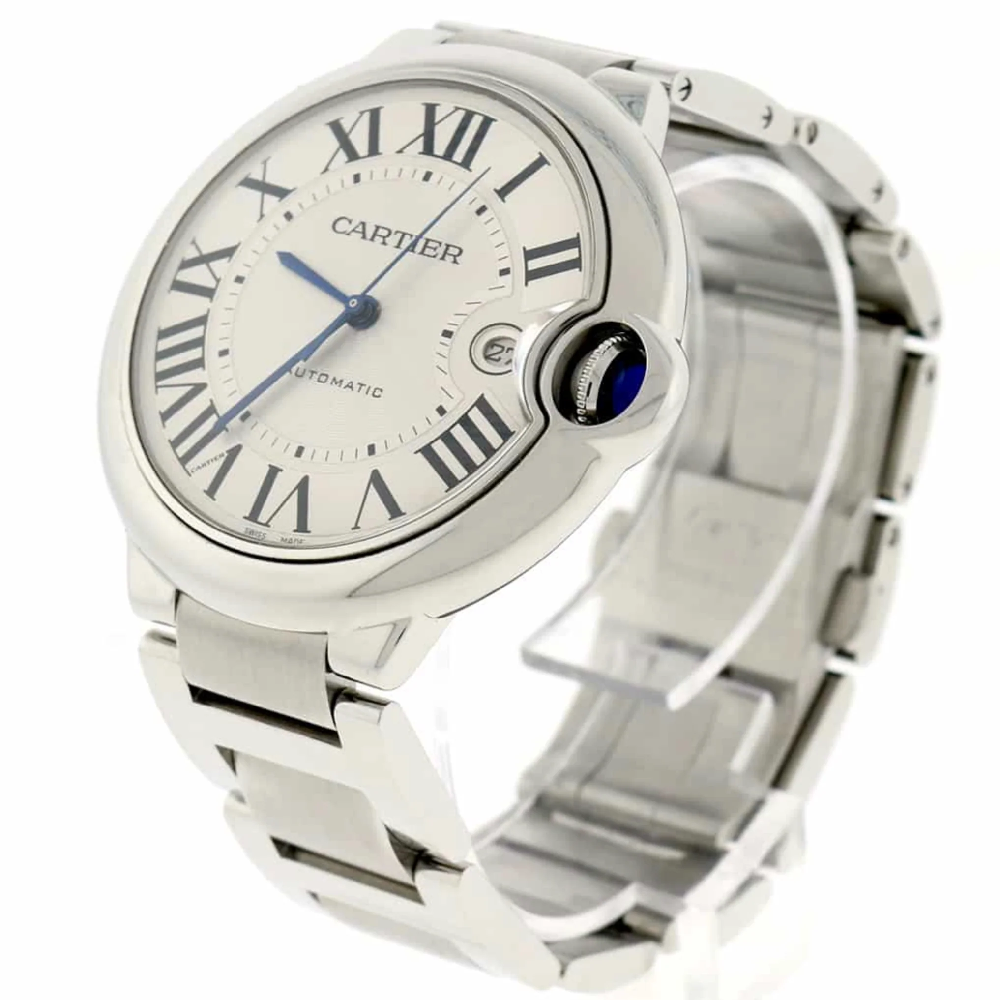 Cartier Ballon Bleu 42mm Silver Dial Steel Watch W69012Z4 3001 - Image 4
