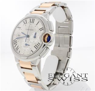 Cartier Ballon Bleu 44MM 2-Tone Pink Gold/Stainless Steel Chronograph Watch W6920075 - Image 4
