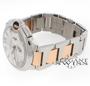 Cartier Ballon Bleu 44MM 2-Tone Pink Gold/Stainless Steel Chronograph Watch W6920075 - Image 7
