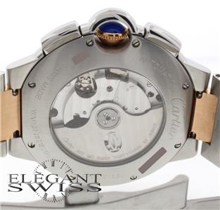 Cartier Ballon Bleu 44MM 2-Tone Pink Gold/Stainless Steel Chronograph Watch W6920075 - Image 9