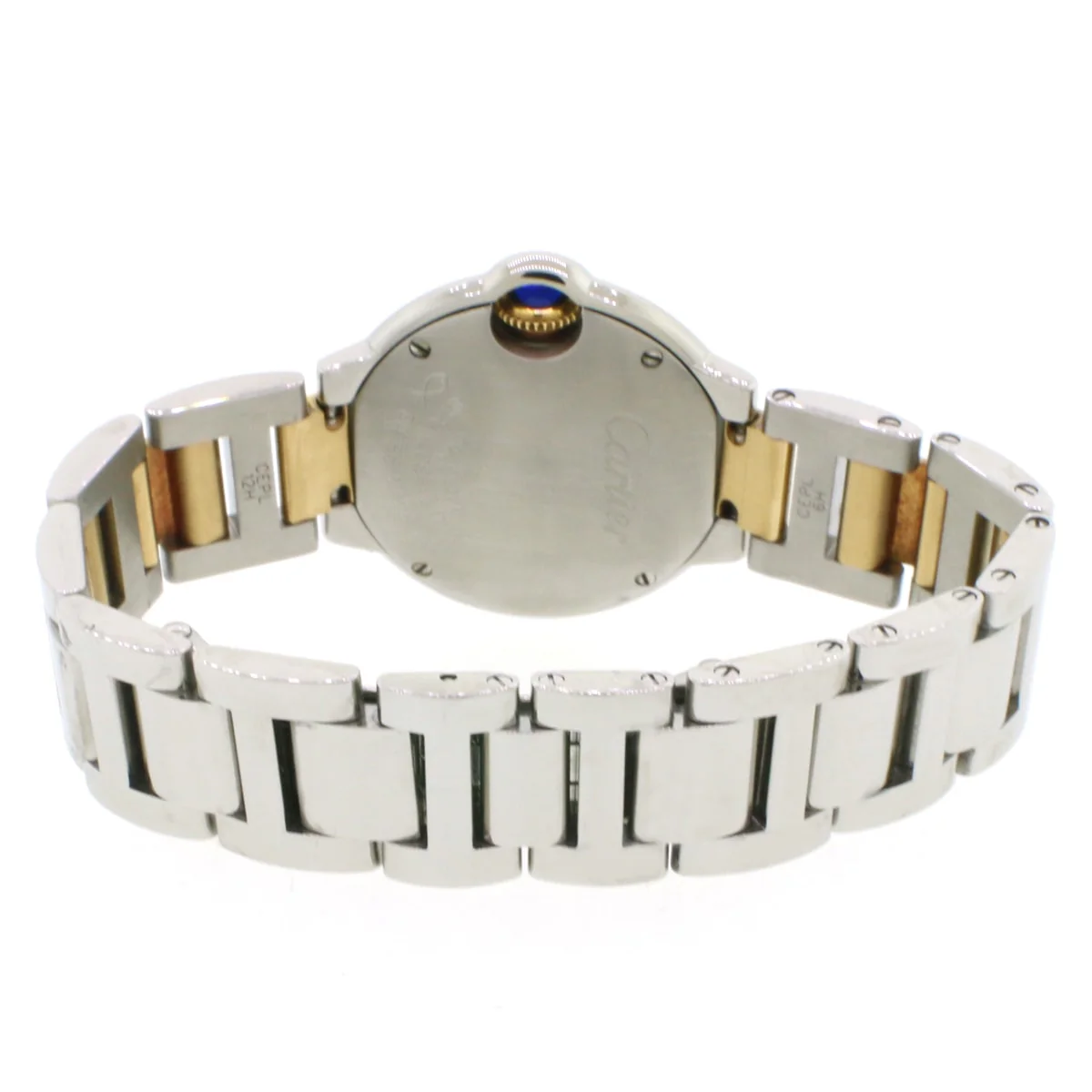 Cartier Ballon Bleu Ladies 2-Tone 18K Yellow Gold & Steel Factory Silver Roman Dial 28mm Watch W2BB0010 Box & Papers - Image 3
