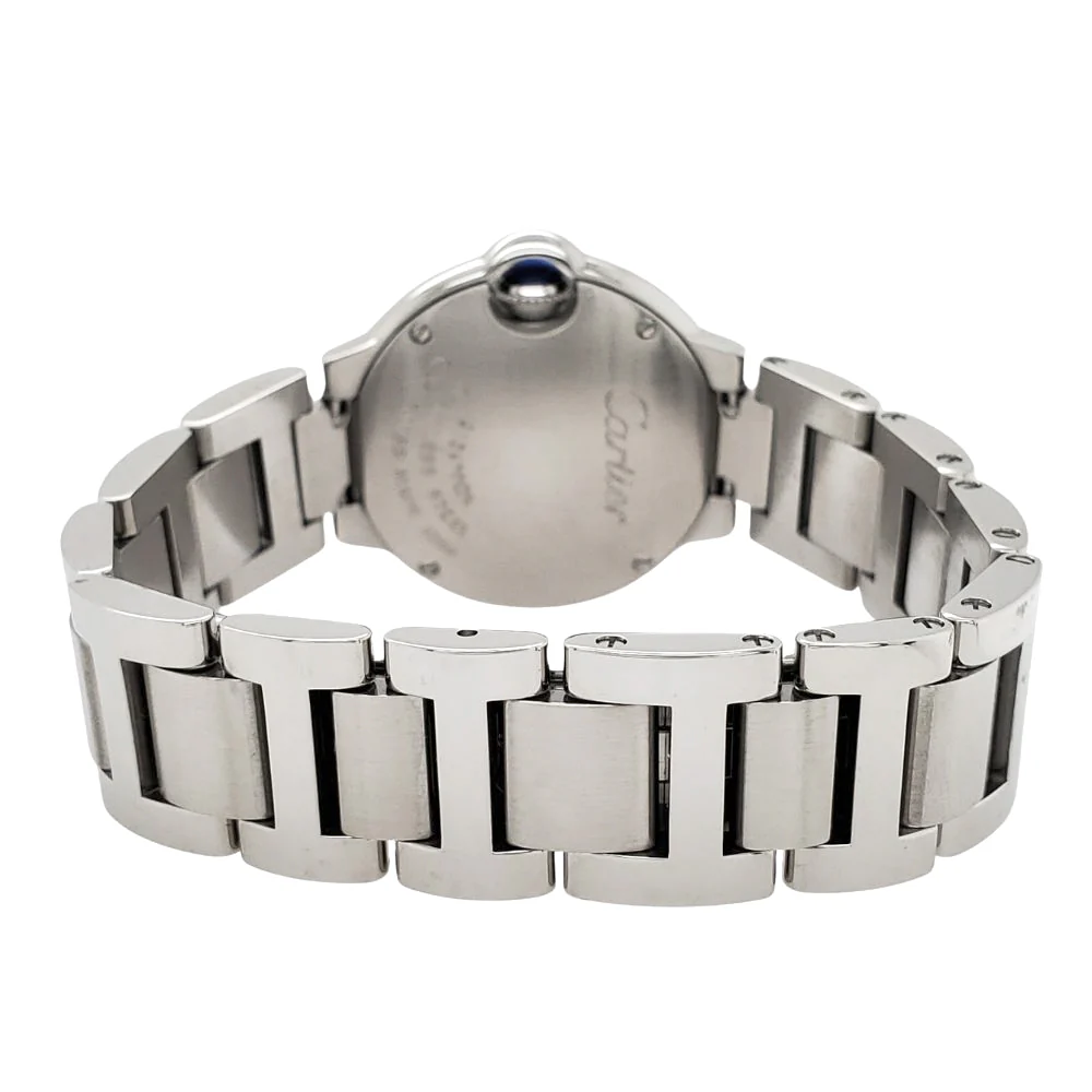Cartier Ballon Bleu Ladies 28 mm Silver Roman Dial Steel Watch 3009 - Image 4