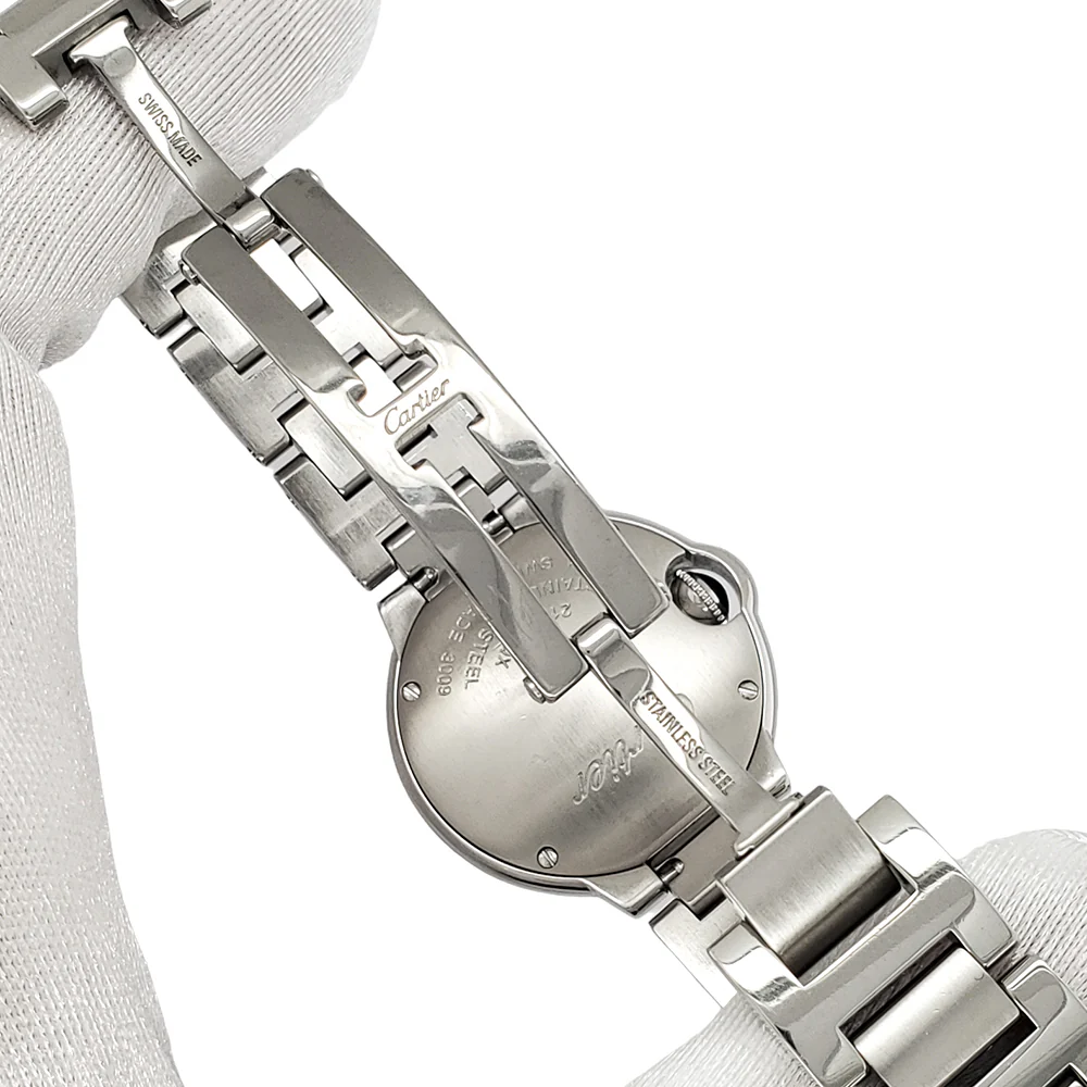 Cartier Ballon Bleu Ladies 28 mm Silver Roman Dial Steel Watch 3009 - Image 5