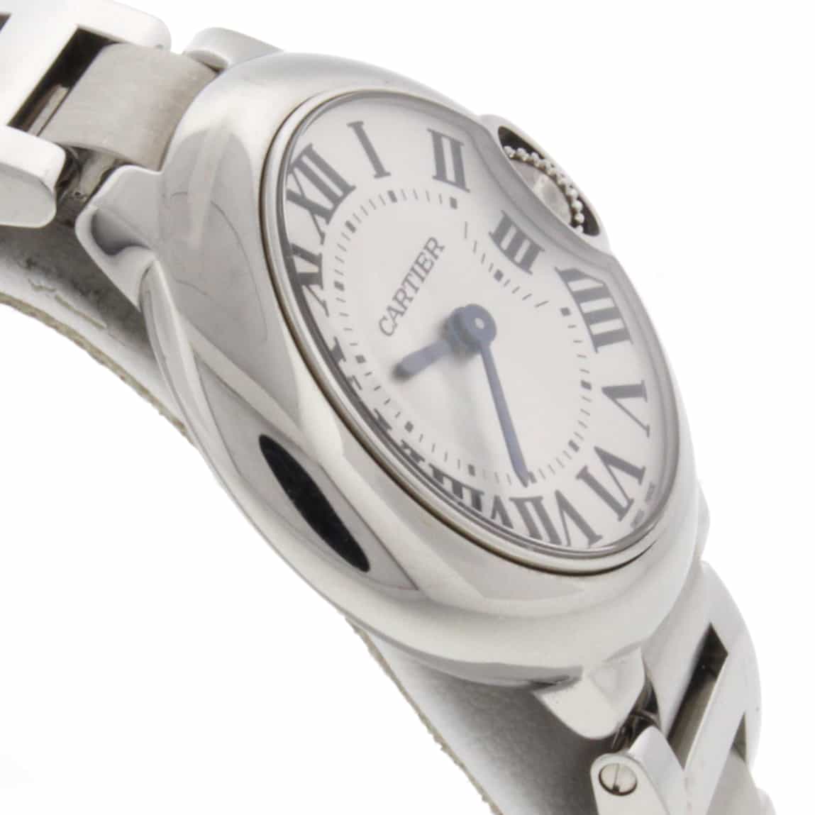 Cartier Ballon Bleu Ladies Factory Silver Roman Dial 29MM Stainless Steel Watch W69010Z4 - Image 5