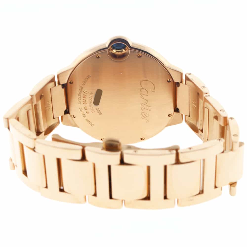 Cartier Ballon Bleu Large 18K Rose Gold 42MM Chocolate Roman Dial Automatic Watch W6920036 - Image 10