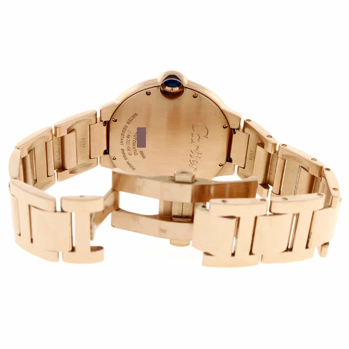 Cartier Ballon Bleu Large 18K Rose Gold 42mm Automatic Watch W69006Z2 Box Papers - Image 4