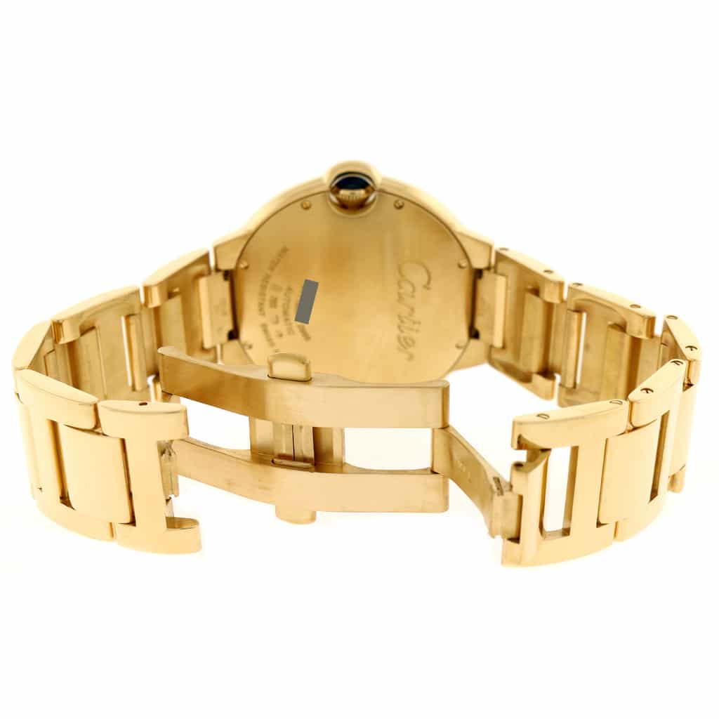 Cartier Ballon Bleu Large 18K Yellow Gold 42MM Roman Dial Automatic Mens Watch W69005Z2 - Image 7