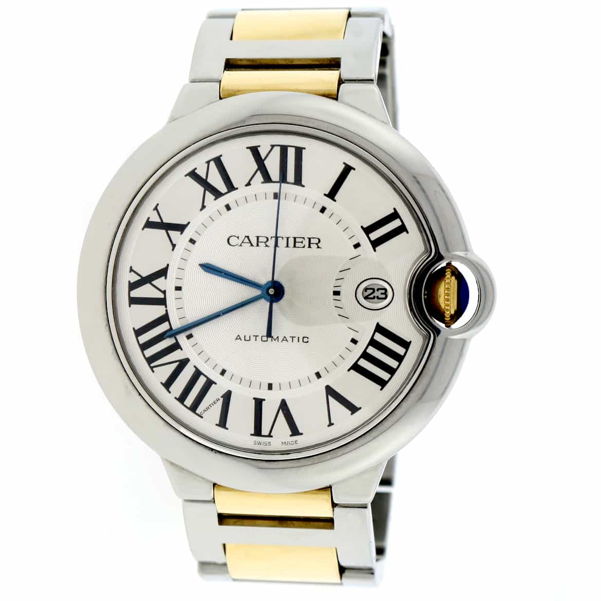 Cartier Ballon Bleu Large 2-Tone 18K Yellow Gold & Stainless Steel 42MM Automatic Watch W69009Z3