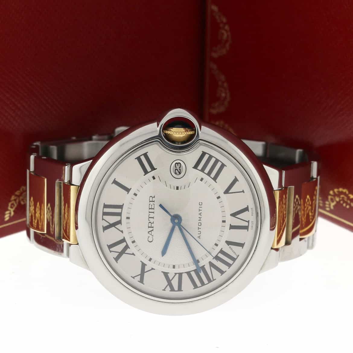 Cartier Ballon Bleu Large 2-Tone 18K Yellow Gold & Stainless Steel 42MM Automatic Watch W69009Z3 - Image 3