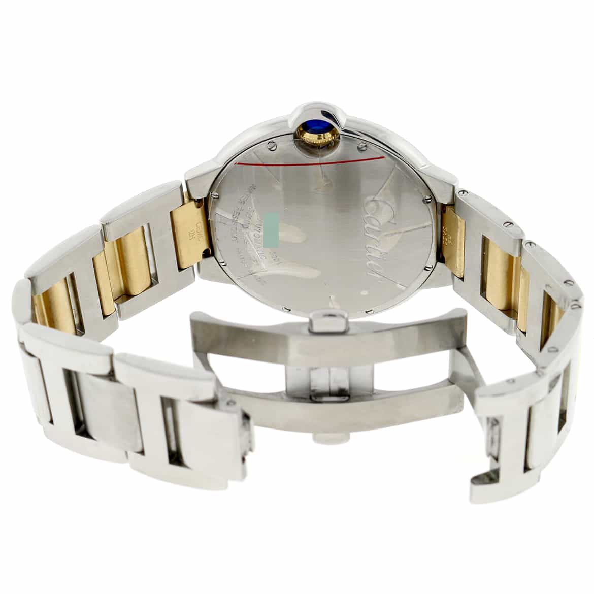 Cartier Ballon Bleu Large 2-Tone 18K Yellow Gold & Stainless Steel 42MM Automatic Watch W69009Z3 - Image 8