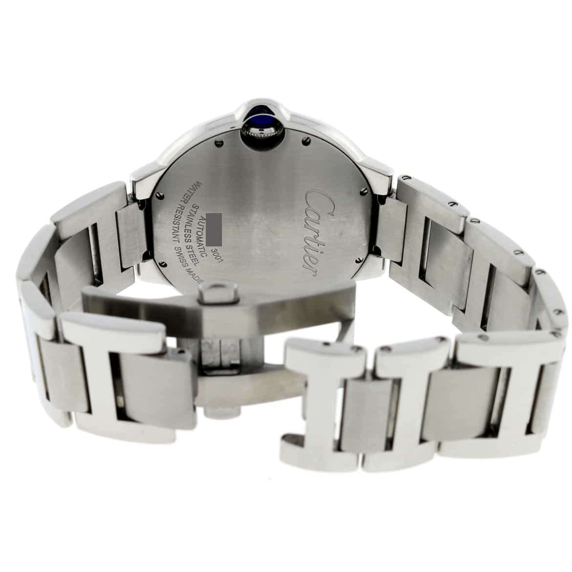 Cartier Ballon Bleu Large Stainless Steel 42MM Silver Roman Dial Automatic Mens Watch W69012Z4 - Image 9