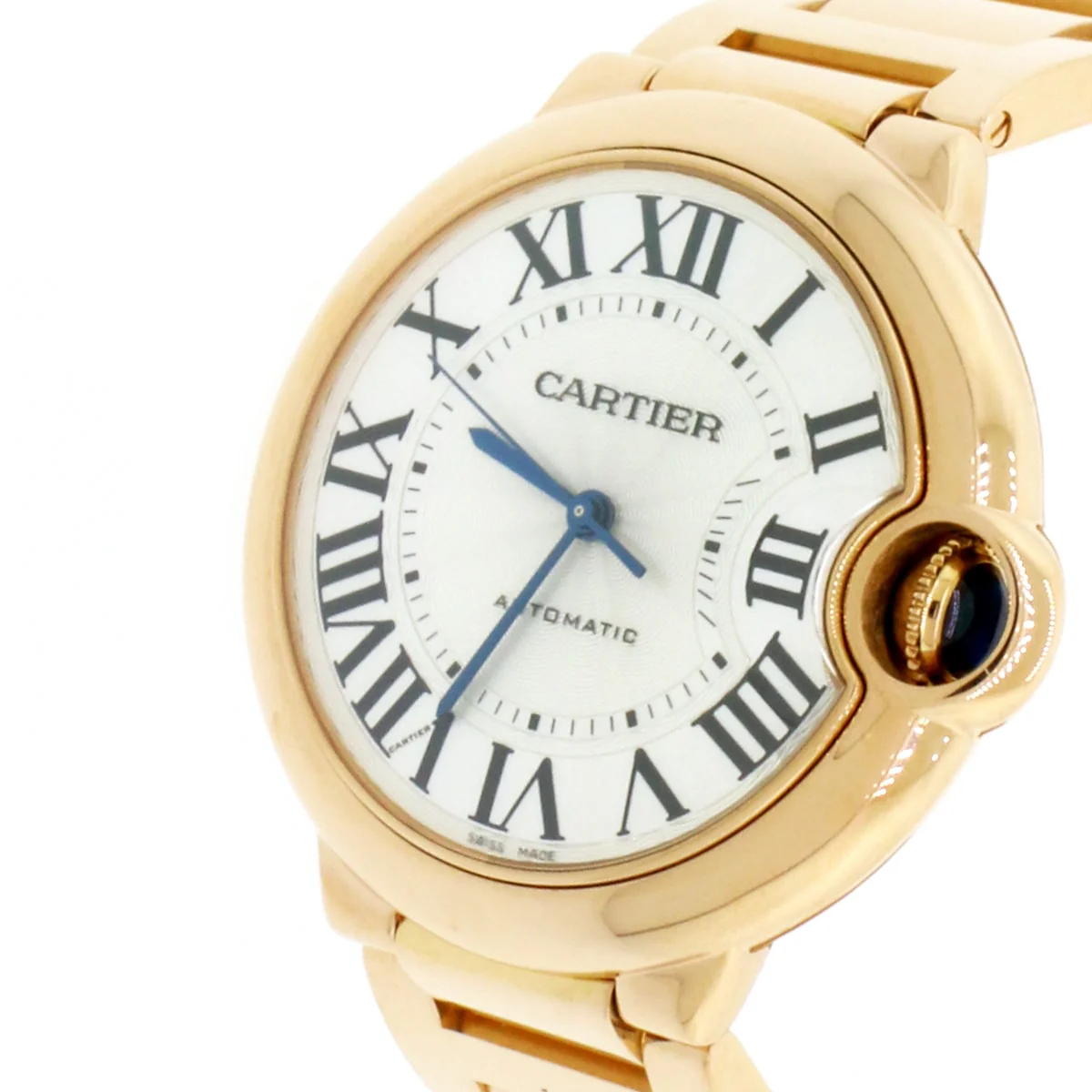 Cartier Ballon Bleu Midsize 18K Pink Gold 36MM Automatic Watch W69004Z2 w/Box&Papers - Image 3