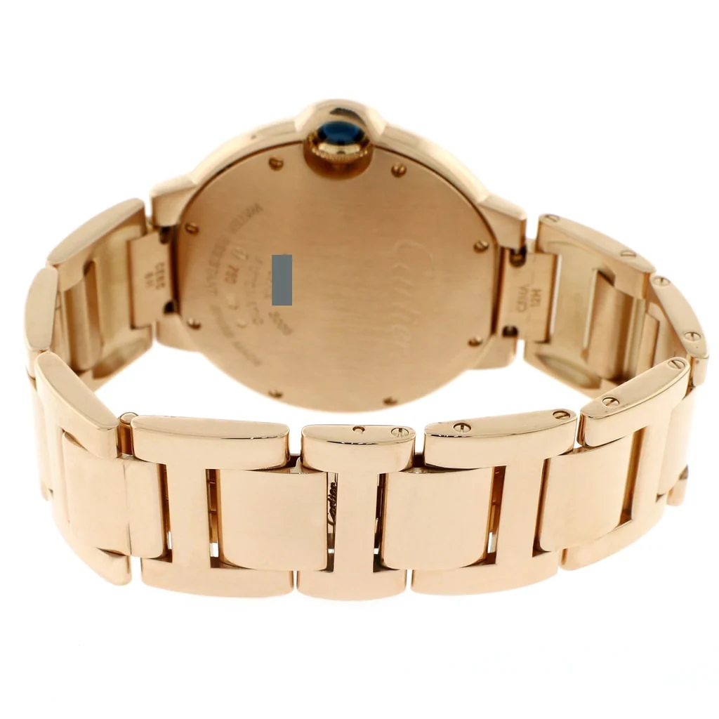 Cartier Ballon Bleu Midsize 18K Pink Gold Original Diamond Bezel 36MM Automatic Watch WE9005Z3 - Image 6
