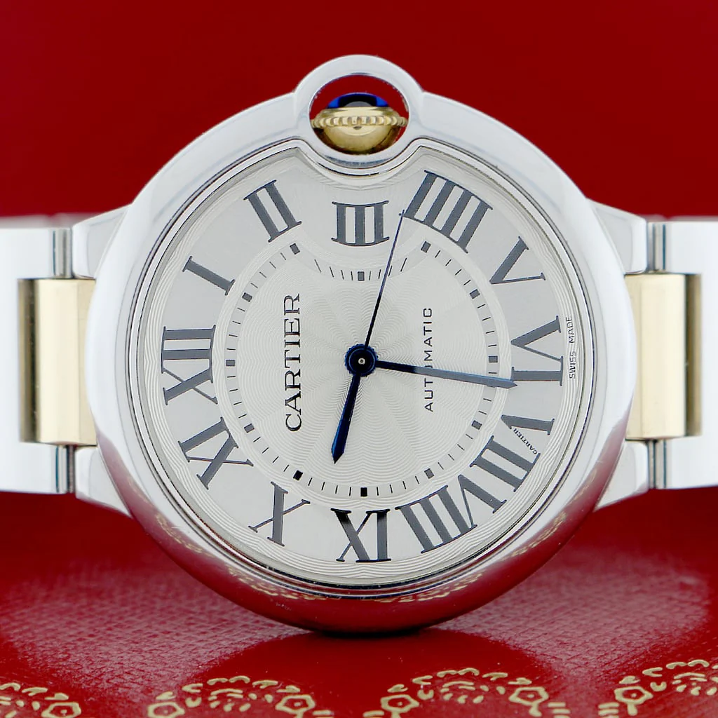 Cartier Ballon Bleu Midsize 2-Tone 18K Yellow Gold & Stainless Steel 36MM Automatic Mens Watch W6920047 - Image 2