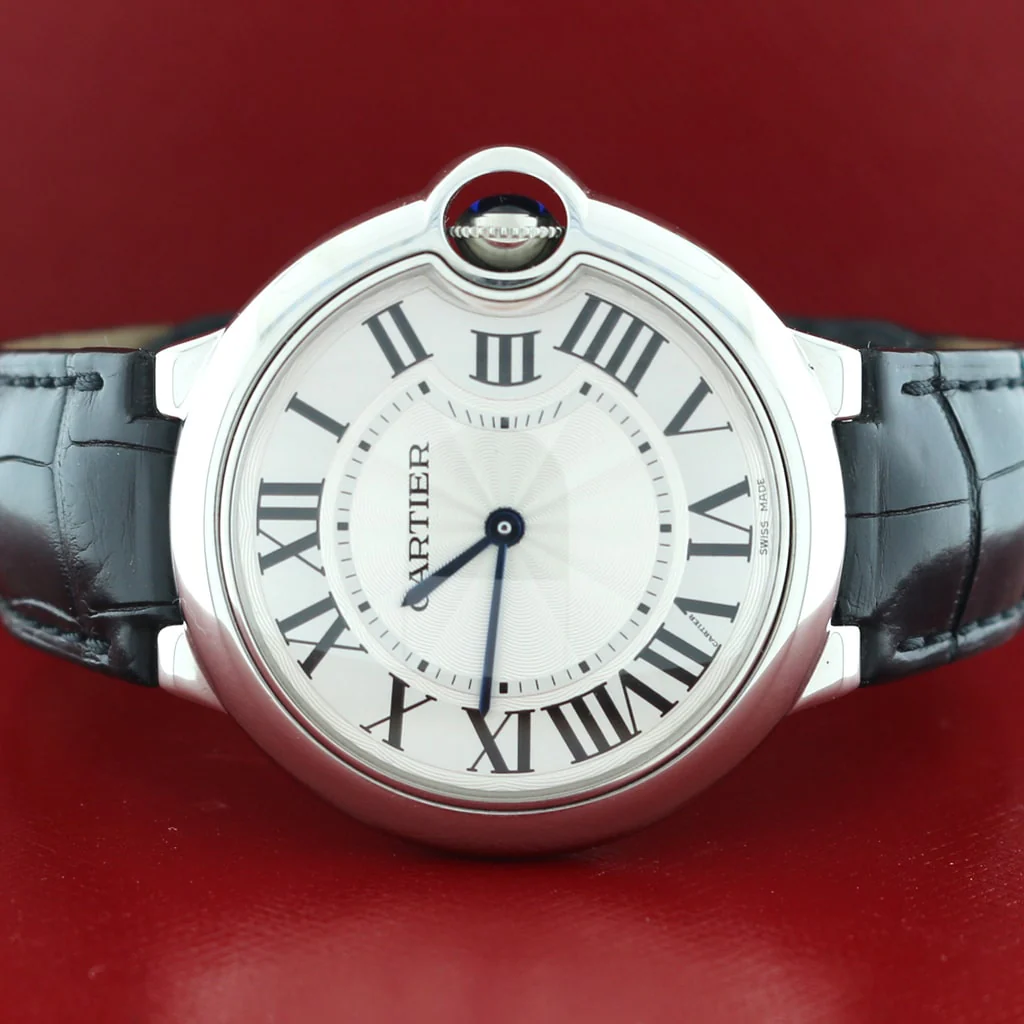 Cartier Ballon Bleu Midsize Silver Roman Dial 36MM Stainless Steel Watch W6920087 - Image 2