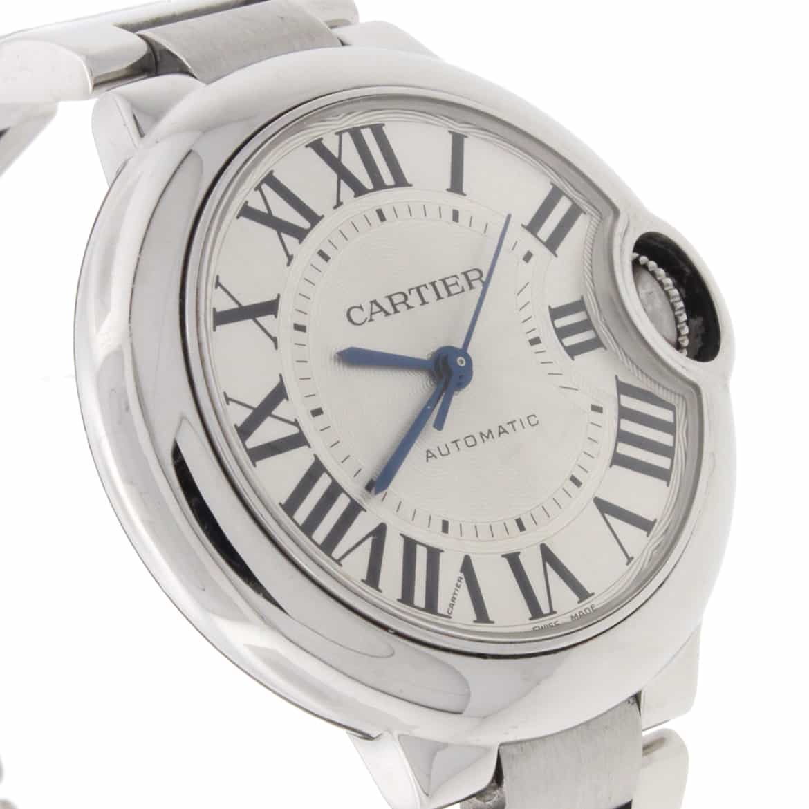 Cartier Ballon Bleu Silver Roman Dial 33MM Stainless Steel Ladies Watch W6920071 - Image 2