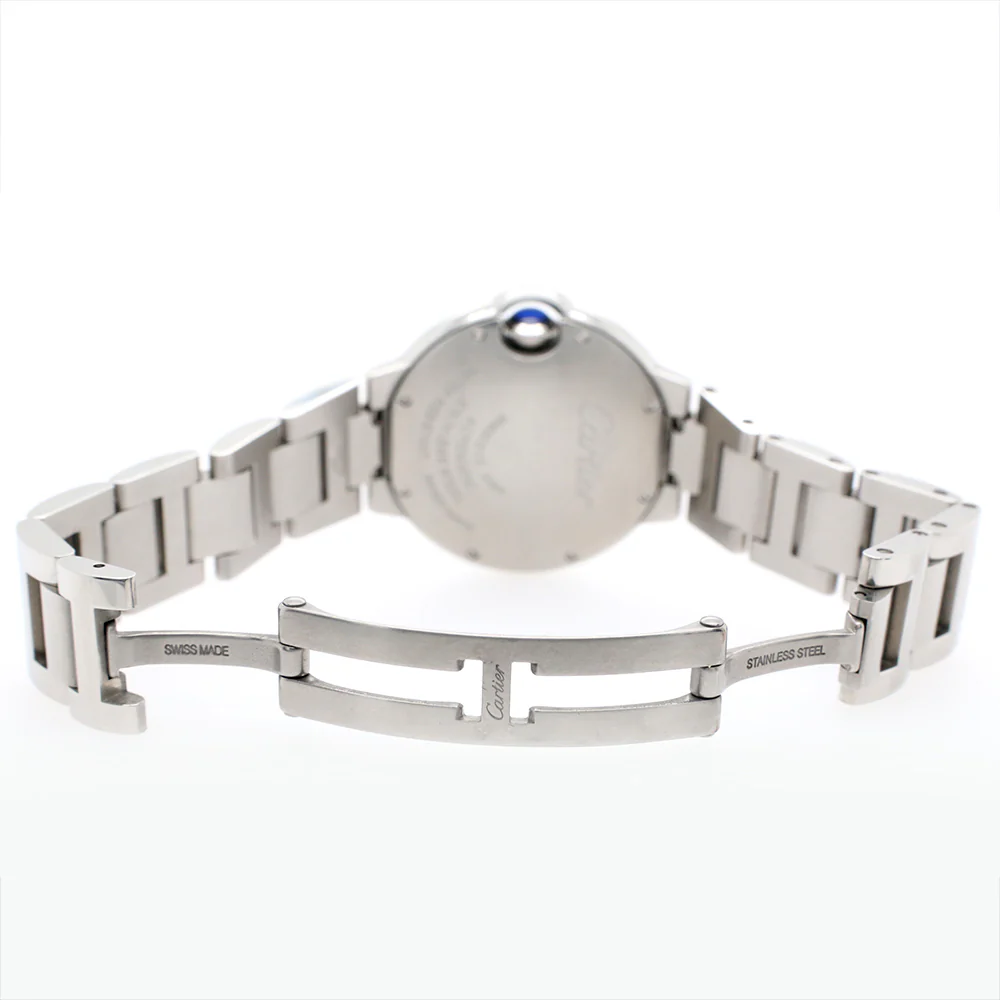 Cartier Ballon Bleu Silver Roman Dial 33MM Stainless Steel Ladies Watch W6920071 - Image 4