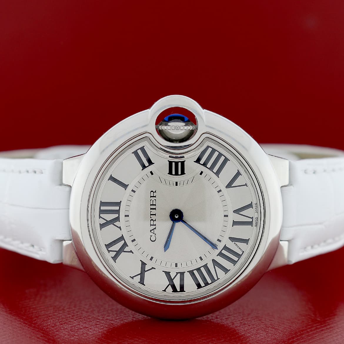 Cartier Ballon Bleu Silver Roman Dial 33MM Stainless Steel Ladies Watch W6920086 - Image 2