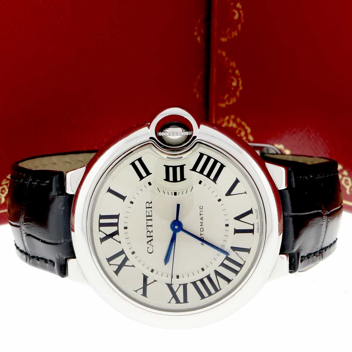 Cartier Ballon Bleu Silver Roman Dial 36MM Automatic Stainless Steel Ladies Watch W69017Z4 - Image 3