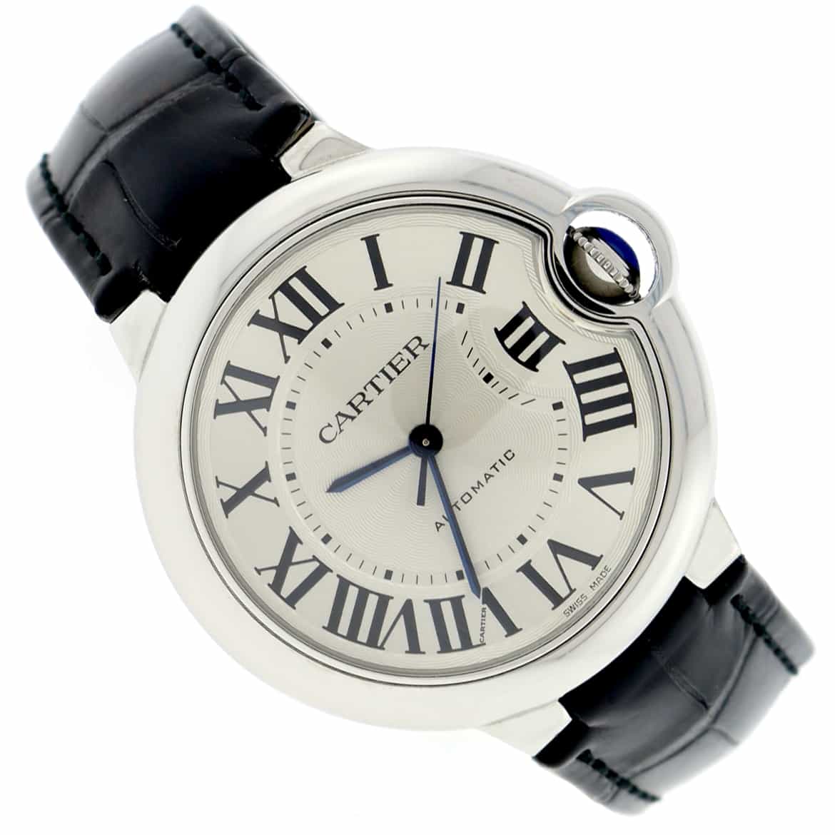 Cartier Ballon Bleu Silver Roman Dial 36MM Automatic Stainless Steel Ladies Watch W69017Z4 - Image 4