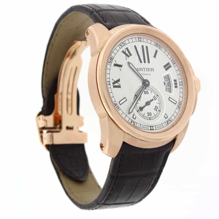 Cartier Calibre de Cartier 18K Rose Gold 42mm Automatic Mens Watch W7100009 - Image 6