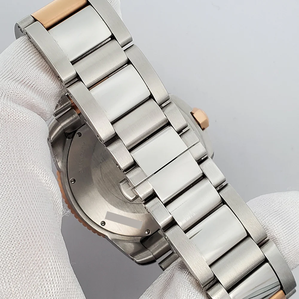 Cartier Calibre de Cartier Diver 42mm Black Roman Dial Rose Gold/Steel Watch W7100054 3729 - Image 5