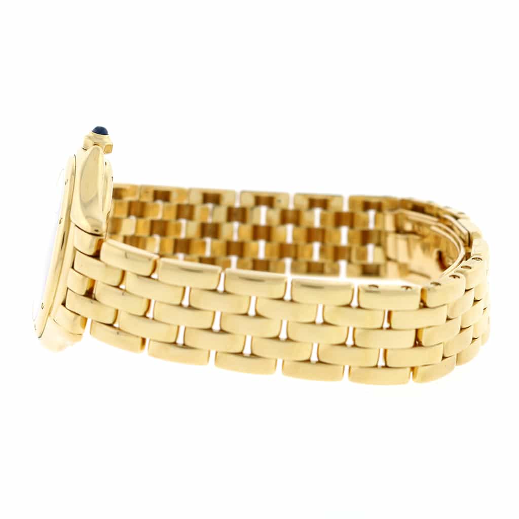 Cartier Cougar Date 18K Yellow Gold Original Roman Dial 26MM Ladies Watch 887906 - Image 7