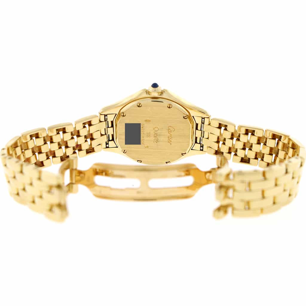 Cartier Cougar Date 18K Yellow Gold Original Roman Dial 26MM Ladies Watch 887906 - Image 8