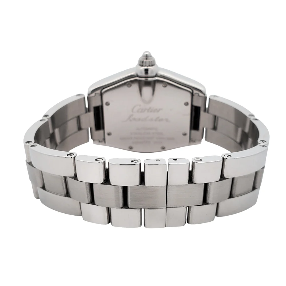 Cartier Large Roadster 37mm Black Roman Dial Steel Watch W62025V3 2510 - Image 4