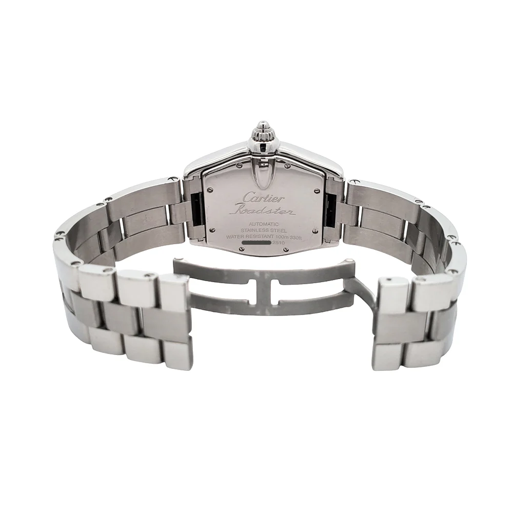 Cartier Large Roadster 37mm Black Roman Dial Steel Watch W62025V3 2510 - Image 5