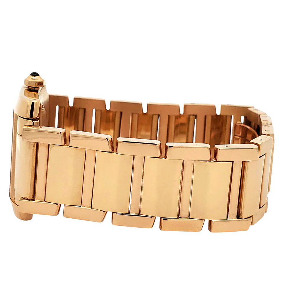 Cartier Large Tank Francaise 18k Yellow Gold Automatic 28mm Watch 1840 W50001R2 - Image 4