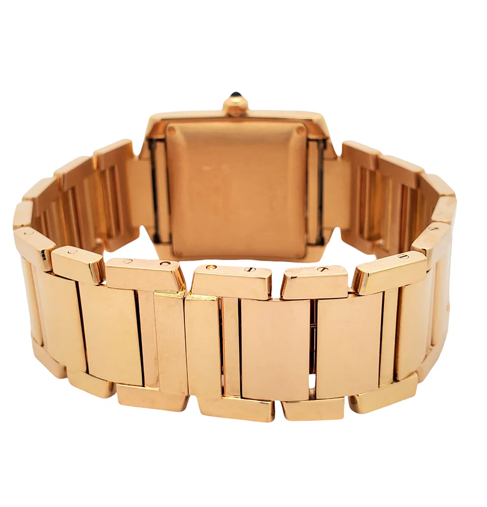 Cartier Large Tank Francaise 18k Yellow Gold Automatic 28mm Watch 1840 W50001R2 - Image 5