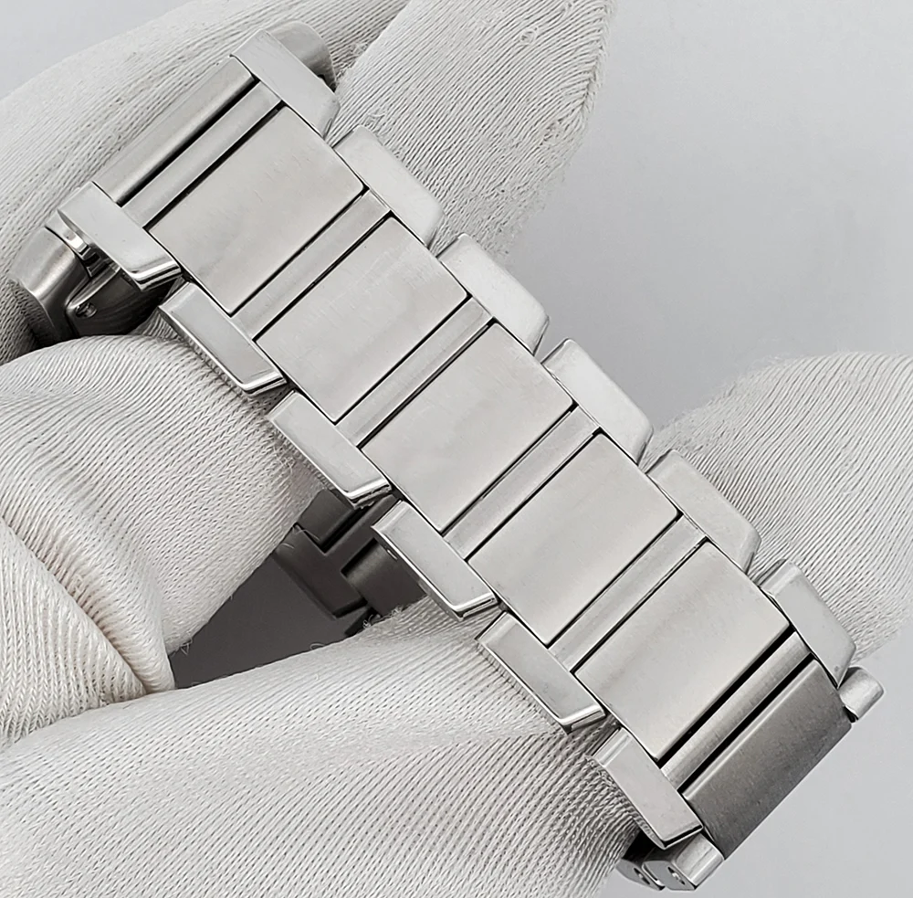 Cartier Large Tank Francaise 28mm Silver Roman Steel Watch 2302 W51002Q3 - Image 5